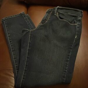 Levi’s Signature Curvy Skinny Dark Wash Denim Jeans Sz 30x30 Stretch‎ Straight